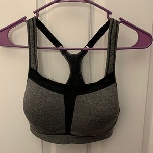 C9 by Champion gray racer back duo dry sports bra 34C. Adjustable straps.